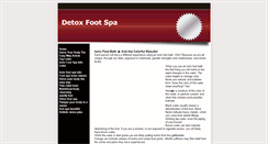 Desktop Screenshot of detoxfoot-spa.com